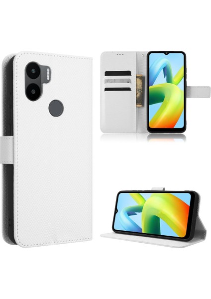 Xiaomi Redmi A1 Artı Kickstand Manyetik Cüzdan Kart Tutucu Kapak (Yurt Dışından)