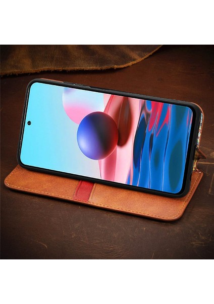 Xıaomı Redmi Not 10 4g Için Kılıf Kapak Çevirin Cüzdan Fonksiyonu Deri Kılıf (Yurt Dışından) modelleri