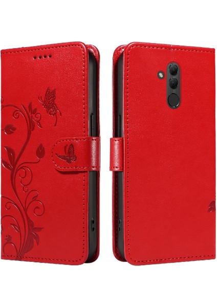 Huawei Mate 20 Lite Için Flip Case ve Kart Yuvası Cüzdan Telefon Kılıfı ile (Yurt Dışından)