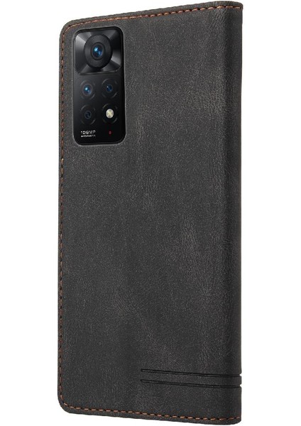 Uyumlu Redmi Not 11 Pro 4g Cüzdan Kılıf Kickstand Premium Deri (Yurt Dışından)