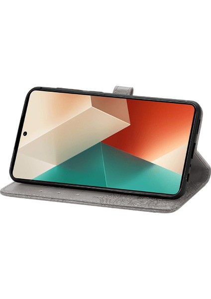 Xiaomi Redmi Not Için Kılıf 13 Pro Zarif Desen Deri Kılıf Basit (Yurt Dışından)