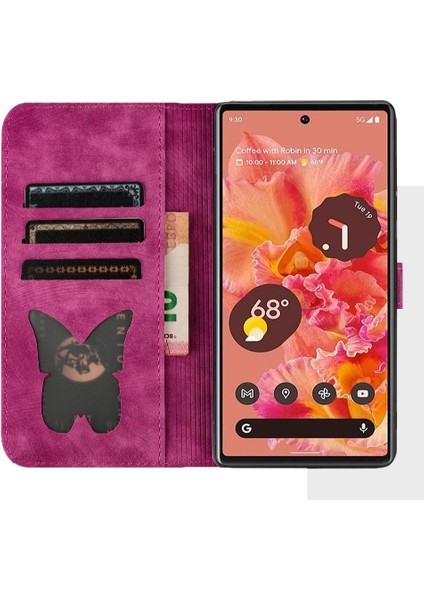 Piksel 8A Için Kılıf Cüzdan Kılıf Tutucu Kapak Flip Folio Kabartmalı (Yurt Dışından)