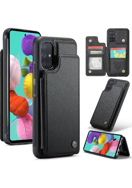 Samsung Galaxy A51 4g Ince Darbeye Vaka Kart Pu Için Caseme Cüzdan Kılıf (Yurt Dışından)