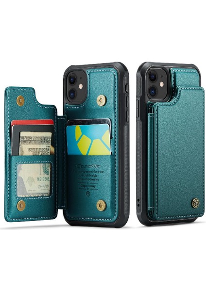 IPhone 11 Kart Tutucu Pu Deri Rfıd Engelleme Için Caseme Cüzdan Kılıf (Yurt Dışından)