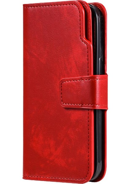 IPhone 13 Için Kılıf Pro Max 9 Kart Yuvaları Cüzdan Pu Deri Kickstand (Yurt Dışından)
