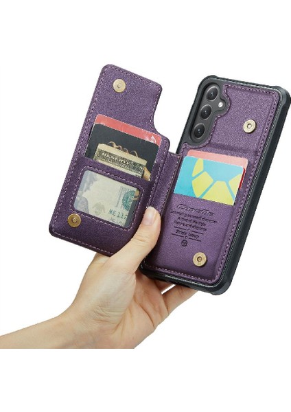 Samsung Galaxy S23 Fe 5g Kart Tutucu Kickstand Pu Için Caseme Cüzdan Kılıf (Yurt Dışından)