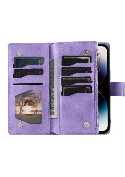 IPhone 14 Için Kılıf Pro Alüminyum Metal Logo Yüksek Kalite Klipsiz 2-In-1 (Yurt Dışından) fırsatları