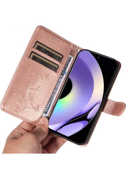 Reamle 10 Pro 5g ve Kart Yuvası Için Kılıf Yüksek Kaliteli Deri Cüzdan Telefon (Yurt Dışından)