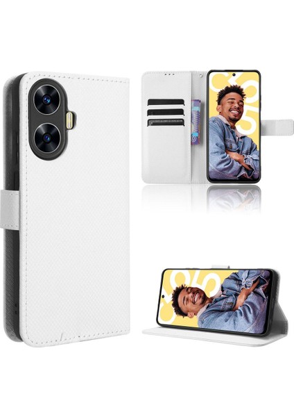 Realme C55 4g Kickstand Manyetik Cüzdan Kart Tutucu Kapak Için Kılıf (Yurt Dışından)