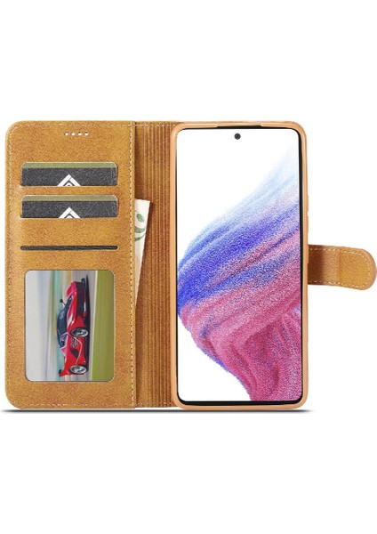Samsung Galaxy A53 5g Kart Yuvaları Cüzdan Buzağı Doku Yatay (Yurt Dışından) fırsatları