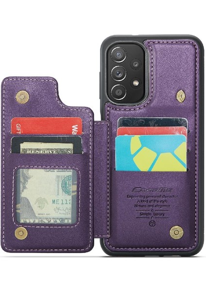 Samsung Galaxy Için Caseme Cüzdan Kılıf A52S 5g Pu Deri Ince Darbeye (Yurt Dışından)