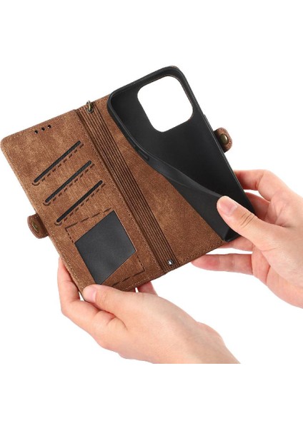IPhone 14 Için Flip Case Cüzdan Kılıf Basit Iş Flip Kapak (Yurt Dışından) indirimleri