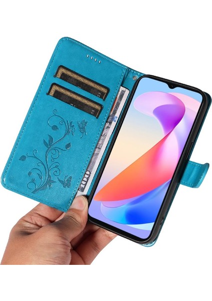 El Kayışı Cüzdan Telefon Kılıfı Kabartmalı Kelebek ile Onur X6A 4g Için Kılıf (Yurt Dışından) indirimleri