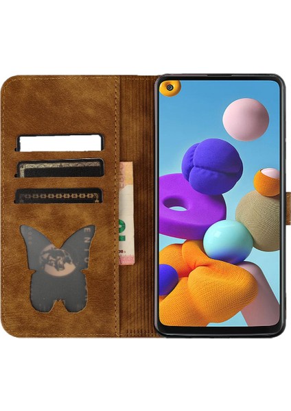 Samsung Galaxy A21S Için Kılıf Kart Cep Flip Folio Tutucu Kapak Kedi (Yurt Dışından) indirimleri