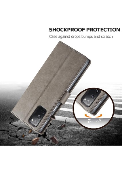 Tutucu ile Samsung Galaxy S20 Buzağı Doku Yatay Flip Case (Yurt Dışından) modelleri