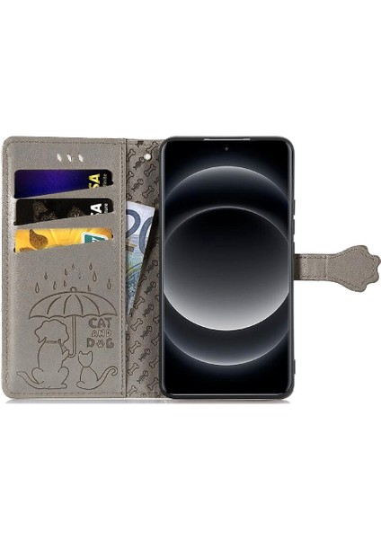 Xiaomi 14 Için Kılıf Ultra Kapak Kapak Darbeye Kısa Kayış Deri Kılıf (Yurt Dışından)