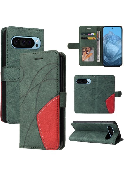 Kart Yuvası ile Piksel 9 5g Pu Deri Flip Folio Kılıf Için Flip Case (Yurt Dışından)