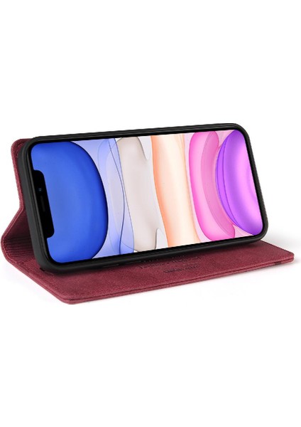 IPhone 11 Için Kılıf Premium Deri Premium Deri Kickstand Iki Kart (Yurt Dışından) fırsatları