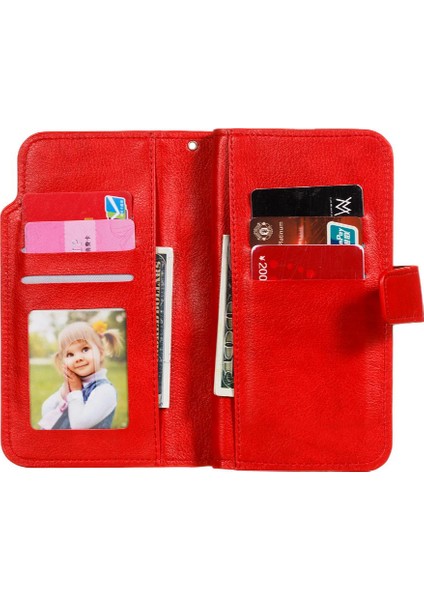 Samsung Galaxy Magnetic Manyetik Kickstand Pu Deri 9 Kart Yuvaları Için Kılıf (Yurt Dışından) fiyatları
