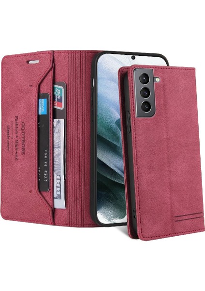 Samsung Galaxy S21 Premium Deri Premium Deri Kickstand Için Kılıf (Yurt Dışından) fırsatları