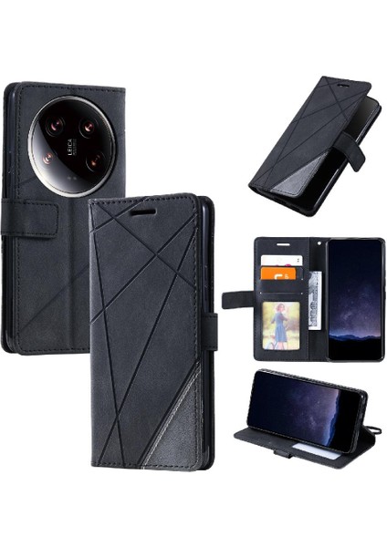 Xiaomi 14 Için Kılıf Ultra Darbeye Manyetik Cüzdan Çevir Folio Pu Deri (Yurt Dışından)