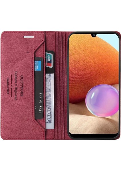 Samsung Galaxy A32 4g Premium Deri Premium Deri Kickstand Için Kılıf (Yurt Dışından) fiyatları