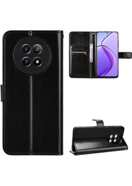 Realme 12 5g Manyetik Kapak Çevirin Kart Tutucu Cüzdan (Yurt Dışından)