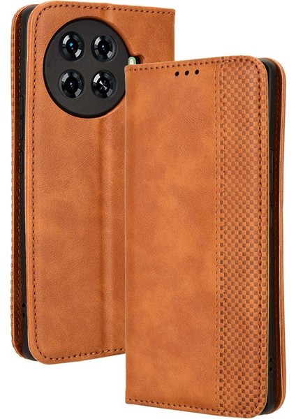 Tecno Spark 20 Pro 4g Pu Deri Manyetik Kapatma Cüzdan Için Kılıf (Yurt Dışından)