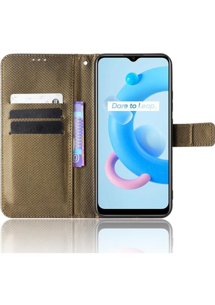 Realme C20/C11 Kapak Için Kickstand Kart Tutucu Manyetik Cüzdan (Yurt Dışından) fiyatları