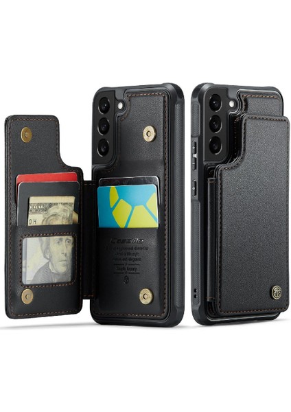 Samsung Galaxy S21 Pu Deri Kickstand Rfıd Ince Için Caseme Cüzdan Kılıf (Yurt Dışından) indirimleri