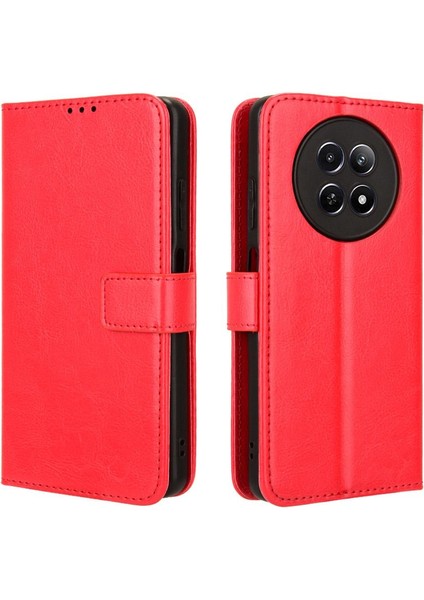 Realme 12 5g Manyetik Kapak Çevirin Kart Tutucu Cüzdan (Yurt Dışından)