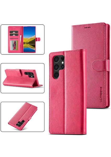Tutucu Kart Yuvaları ile Samsung Galaxy S24 Ultra Için Kılıf Cüzdan Buzağı Flip (Yurt Dışından) fiyatları