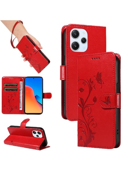 Xiaomi Redmi 12 4g Yüksek Kalite Deri Cüzdan Telefon Kılıfı ve (Yurt Dışından)