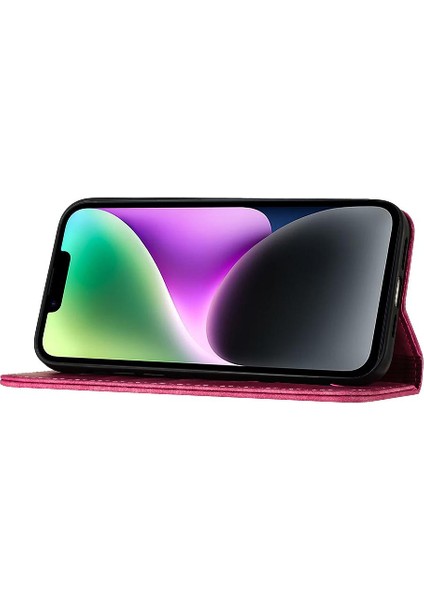 IPhone 14 Için Kılıf Artı Kabartmalı Kelebek Kedi Flip Folio Cüzdan Kılıf (Yurt Dışından) indirimleri