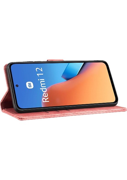 Xiaomi Redmi Için 12 4g/5g Tutucu Kapak Çevirin Folio Cüzdan Kılıf Sevimli (Yurt Dışından)