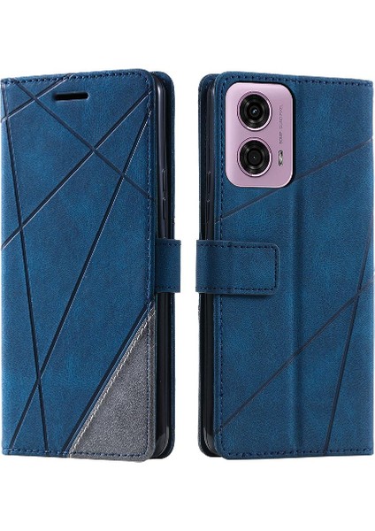 Motorola Moto G34 5g Cüzdan Flip Için Kılıf Folio Kart Tutucu Kickstand Pu (Yurt Dışından)