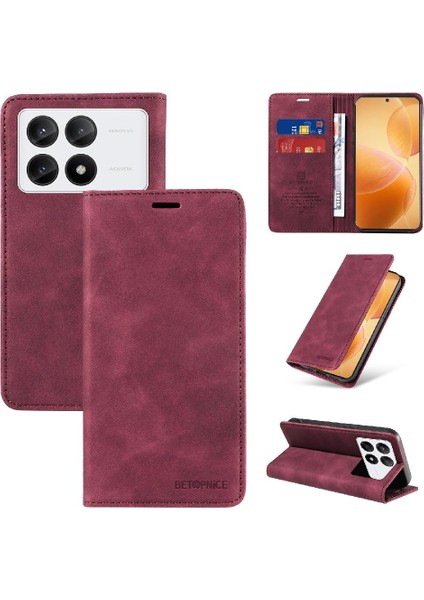 Xiaomi Poco X6 Pro 5g Için Kılıf Folio Cüzdan Pu Deri Manyetik Koruyucu (Yurt Dışından) fiyatları