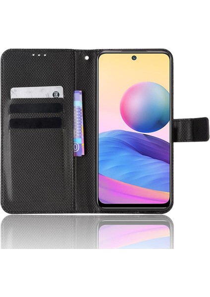 Xiaomi Poco M3 Pro 5g Için Kılıf Kapak Kart Tutucu Manyetik Cüzdan Kickstand (Yurt Dışından)