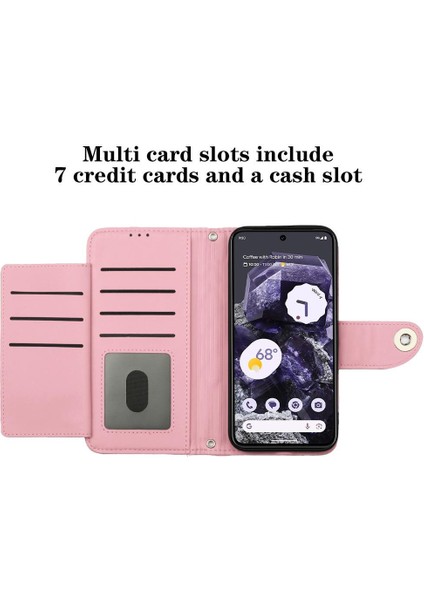 Piksel 8A Kart Tutucu Cüzdan Kapak Için Kılıf Darbeye Şık Bilek (Yurt Dışından) modelleri