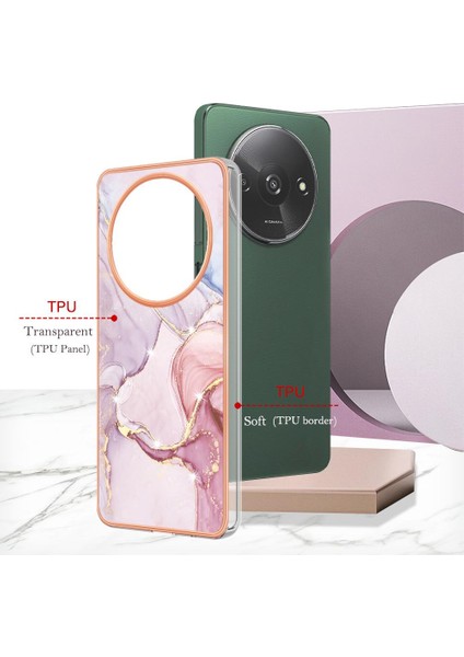 Xiaomi Redmi A3 Mermer Desen Yumuşak Tampon Koruma Için Kılıf Ince Tpu (Yurt Dışından) fırsatları