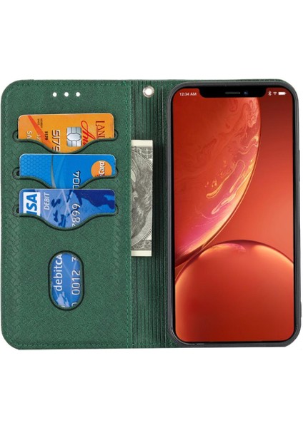 IPhone 13 Için Kılıf Mini El Cüzdan Kredi Kartı Tutucu Flip Folio Kitap Pu (Yurt Dışından)
