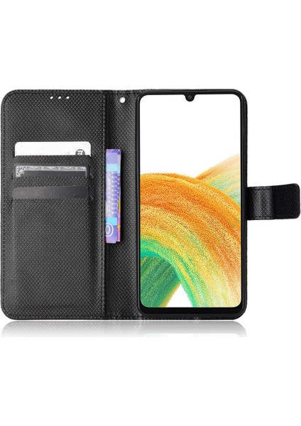 BDT Boutique Samsung Galaxy A23 5g Için Kılıf Kapak Manyetik Cüzdan Kart Tutucu Kickstand (Yurt Dışından)