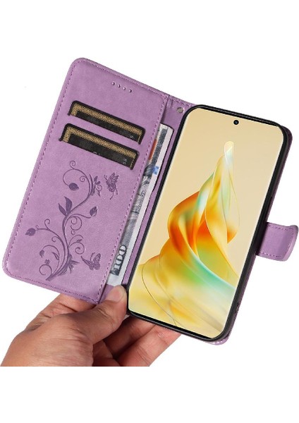 Oppo RENO8T 5g Için Kılıf ve El Kayışı Cüzdan Telefon Kılıfı ile Kart Yuvası (Yurt Dışından) indirimleri