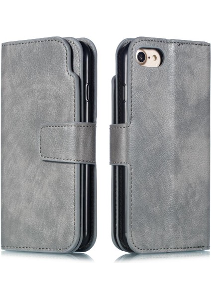 IPhone 7/8/se 2020/2022 Cüzdan 9 Kart Yuvaları Kickstand Pu Deri (Yurt Dışından)