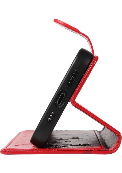 El Kayışı Yüksek Kaliteli Deri Cüzdan ile IPhone 15 Pro Max Için Kılıf (Yurt Dışından)