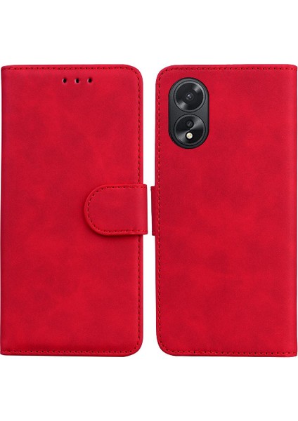 Oppo A38 4g Kart Yuvası Manyetik Standı Tutucu Premium Pu Için Flip Case (Yurt Dışından)