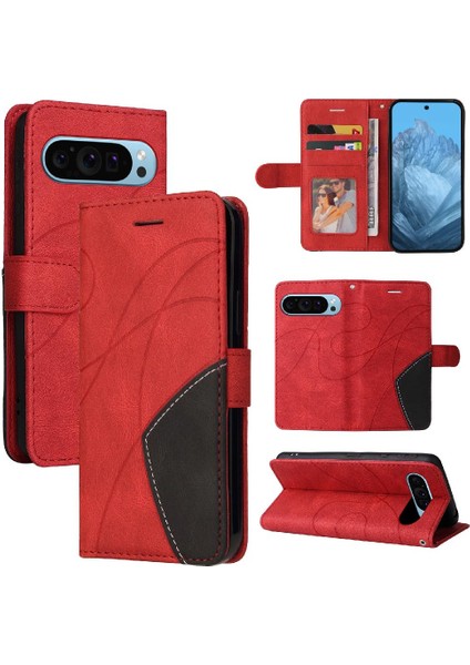 Kart Yuvası ile Piksel 9 5g Pu Deri Flip Folio Kılıf Için Flip Case (Yurt Dışından)