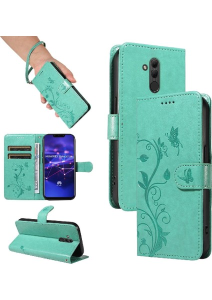 Huawei Mate 20 Lite Için Flip Case ve Kart Yuvası Cüzdan Telefon Kılıfı ile (Yurt Dışından)