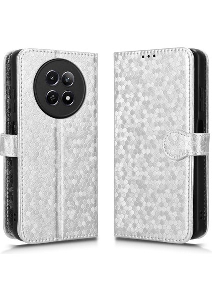Realme 12 5g Için Geometrik Desen Deri Cüzdan Kapak Manyetik (Yurt Dışından)