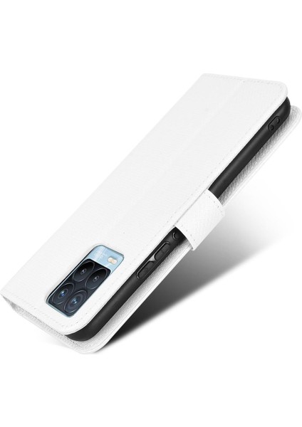 Realme 8 4g/realme 8 Pro 4g Manyetik Cüzdan Kickstand Kart Tutucu (Yurt Dışından)